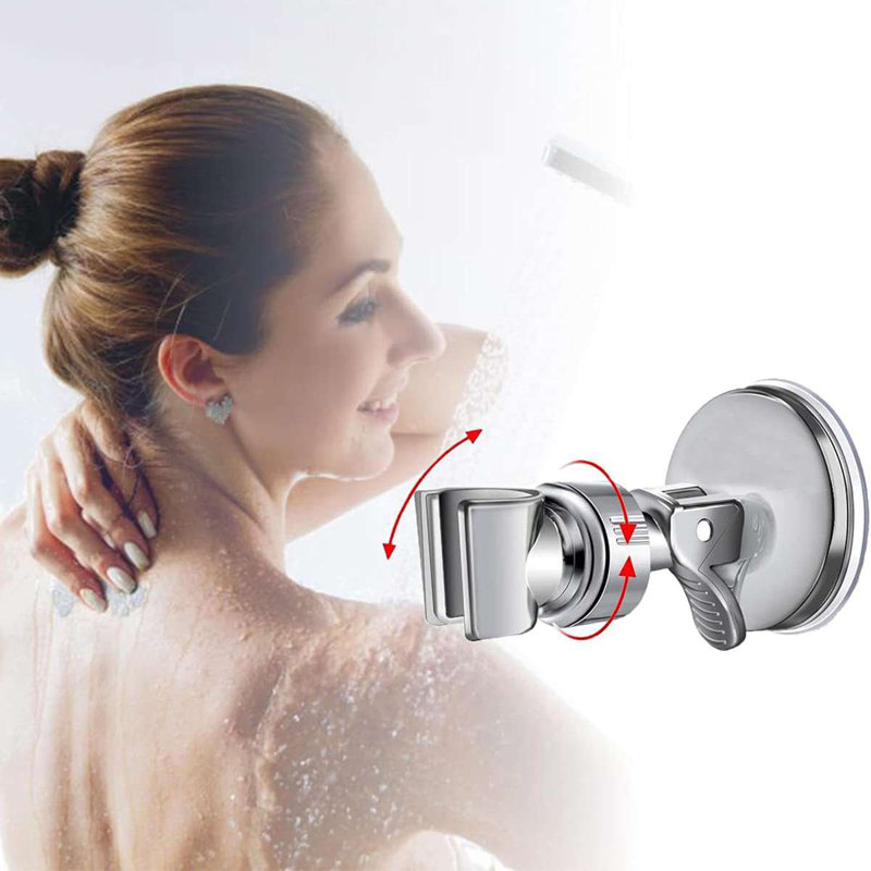 Gustave Adjustable Shower Head Holder Bathroom Removable Suction Cup Handheld Shower Head
